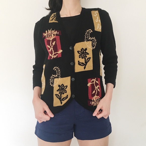 🌷 Vintage Cottagecore Knit Sweater Vest - Picture 5 of 10